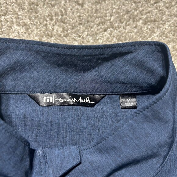 Travis Mathew Mens Medium Navy Full-Zip Lightweight Jacket Polyester Blend - Picture 8 of 10